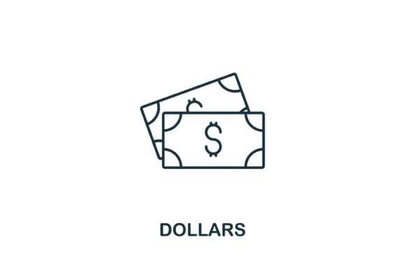 Dollars Icon from Usa Collection: A Practical Choice for Designers and Content Creators