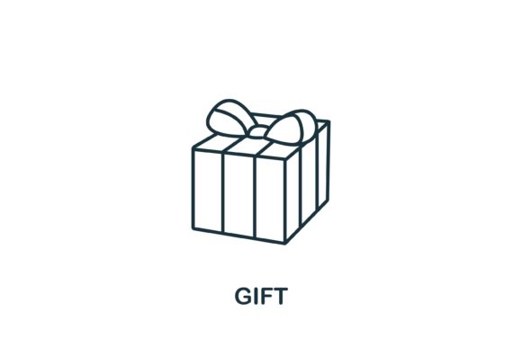 Enhancing Visual Projects with the Gift Icon from Party Collection