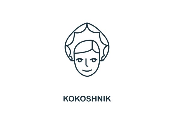 Kokoshnik Icon from Russia Collection: A Timeless Symbol for Modern Design