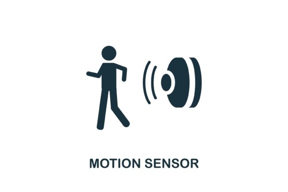 Motion Sensor Icon: Simple Design for Modern Projects