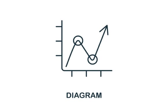 Strategic Value of the Diagram Icon from Planing Collection in Modern Design and Communication