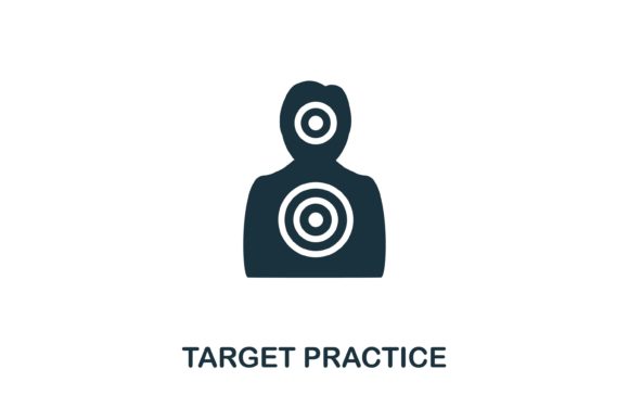 Target Practice Icon: A Versatile Design Asset for Web and Visual Projects